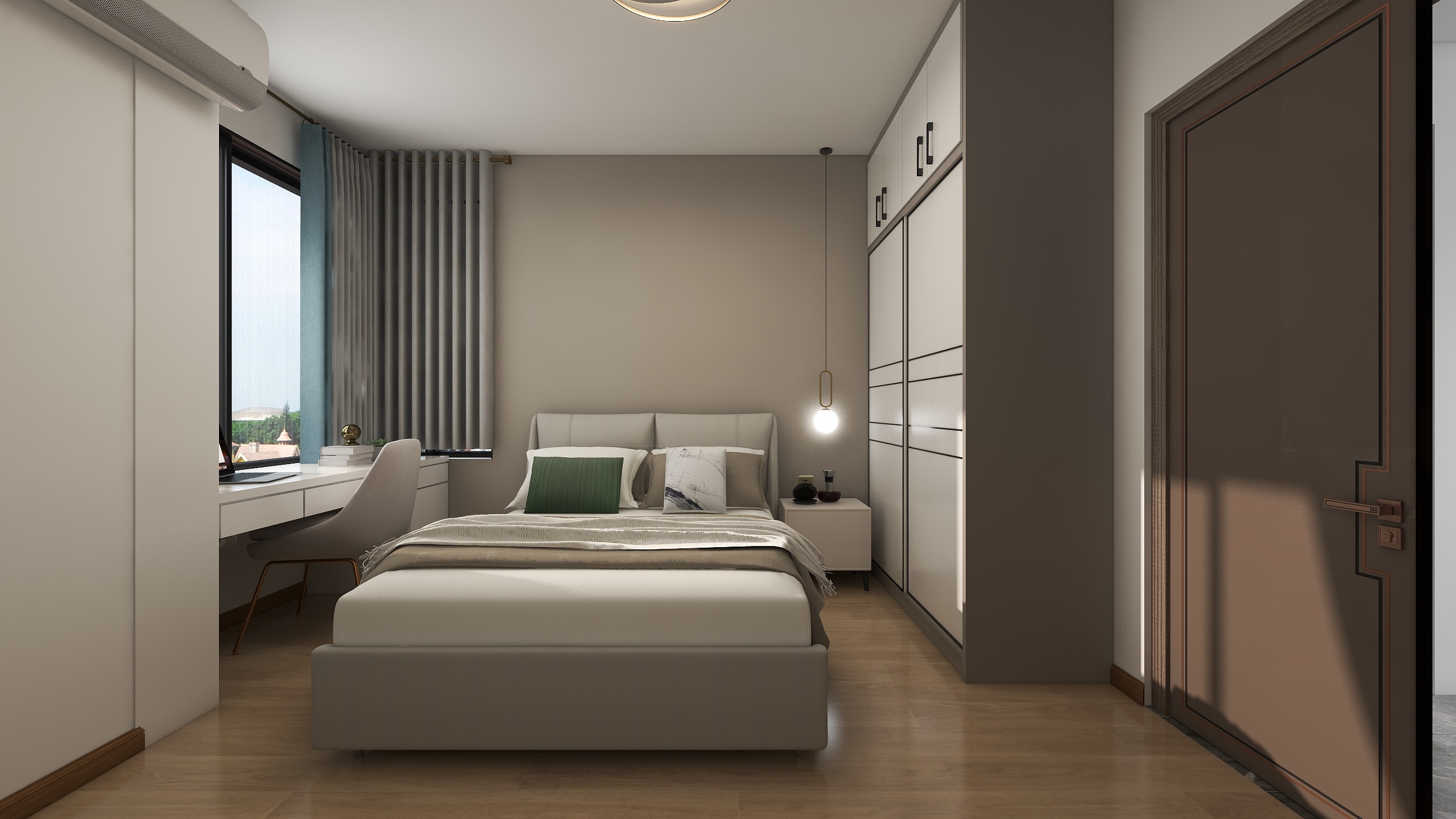 次卧室装修设计案例